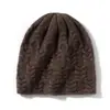 Cachemira Otoño/Invierno 2026 Nuevo para Mujer de Alta Gama Tejido para Exteriores Cálido Gorro de Punto con Orejeras de Trenza Gorro de Punto Casual Tipo Turbante