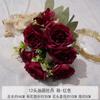 Buquê Artificial de Peônias de Outono Pintura a Óleo com 12 Cabeças Flor de Casamento Flor Artificial Ornamentos Acabados Flor Decorativa para Sala de Estar Atacado
