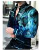 22 Primavera Camisa Outer Wear Dos Homens Amazon Europeu e Americano Dos Homens Impressos Camisa Cardigan Dos Homens Camisa De Manga Comprida Dos Homens Atacado