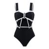 Mameluco Bikini Estilo Bohemio Europeo y Americano 2025 Falda Larga Redonda Traje de Vacaciones Traje de Baño Protector Solar de Playa Mujer