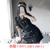 Lencería Sexy Sexy Mujer Policía Una Pieza Uniforme de Azafata Traje de Tentación Cosplay Juego de Roles Ajustado
