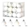 Adornos navideños transfronterizos 3/4cm24P con forma especial de galvanoplastia brillante traje de bola de Navidad colgante de decoración de árbol de Navidad