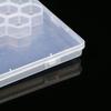 Caja de almacenamiento de 26 rejillas con forma de pico transparente, nueva, de primavera, con cuentas, de plástico hexagonal, disponible al por mayor.