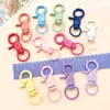 Pinzas para Pintar Joyería DIY Hebilla Aleación de Zinc Hebilla de Perro Colorida Llavero Hebilla Giratoria Elástica Hebilla con Forma de Cangrejo Accesorios para Pinzas