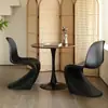Cadeira de Jantar Italiana Preta Cadeira de Maquiagem Pantone Cadeira de Luxo Leve Banqueta de Maquiagem Cadeira de Mesa de Jantar de Designer