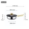 Olla de Acero Inoxidable de Doble Fondo Engrosado Transfronteriza con Tapa Juego de Tres Piezas Olla Multifuncional para Freír Sopa para Cocina Juego de Ollas