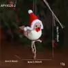 Pájaro de espuma artificial transfronterizo fieltro de lana bufanda roja sombrero pájaro decoración de Navidad adorno para árbol de Navidad