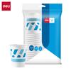 Copo de Papel Deli 9560 (misturado) (50 Peças/saco) Papel de cinco estrelas de 250 ml Papel 240g + copo descartável de filme PE de 18g