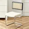Silla de comedor retro, silla de ratán famosa en internet estilo nórdico, silla japonesa vintage simple y moderna para el hogar, silla de ocio para casa de huéspedes