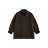 Selección del Personal Cortavientos Militar Retro de Gama Alta de Longitud Media Moderno Holgado Chaqueta de Caza para Hombres y Mujeres W261