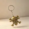 Llavero de Metal Creativo de Sombrero de Paja de One Piece Accesorios Temu AliExpress Colgante de Llavero de Calavera Luffy