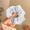 Elástico de Cabelo/Faixa de Cabeça Azul Francês com Laço para Mulheres 2025 Novo Estilo Elástico de Cabelo Faixa de Cabeça de Alta Elasticidade Elástico de Borracha