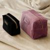 Bolsa de Cosméticos Popular de Amazon, Terciopelo Velvet Bolsa de Almacenamiento de Cosméticos de Gran Capacidad, Bolsa Portátil para Viaje, Se Puede Personalizar
