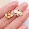 Joyas con Gotas de Aceite de Abeja Accesorios Colgante de Animales de Aleación Collar Pulsera Llavero Cadena de Teléfono Adorno Hecho a Mano