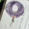 Pulseira Bodhi Roxa de Taro 108 Contas Budistas de Mão Estilo Chinês Novo para Homens e Mulheres, Atacado