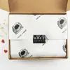 Papel Kraft Branco Liso 30g com Logo Personalizado, Papel para Cópia Impresso Espessado para Embalagem de Roupas e Forro de Caixa de Sapatos, Atacado