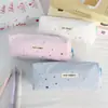 Estuche de Lápices con Lentejuelas de Estrella y Diseño de Corazón Femenino, Bolígrafo Estudiante de Gran Capacidad y Bolsa para Papelería, Bolsa Portátil de Gran Capacidad para Almacenamiento de Brochas de Maquillaje