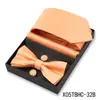 Conjunto de Presente Masculino com Gravata Lisa e Gravata Borboleta de 4 Peças Caixa para Casamento Terno Formal Gravata Decorativa Venda Quente Transfronteiriça em Estoque