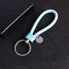 Llavero Creativo de Cordón de Cuero Tejido Hecho a Mano para Hombres, Mujeres, Parejas, Cadena para Llave de Coche Colgante Regalo Venta al por Mayor