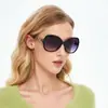 Nuevas gafas de sol para mujer, montura grande, cara fina, gafas Joker, anti-ultravioleta, para correr, puesto de gafas Jianghu, venta al por mayor, moda