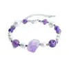 Pulsera de Amatista Natural Fuego Púrpura Nueve Ai Yu Pulsera de Perlas de Concha Blanca Venta al por mayor de Comercio Electrónico en Transmisión en Vivo S5062605