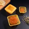 Bandeja de mooncake para o Festival do Meio Outono em estoque, bandeja interna para mooncake 50g, massa de pele de gelo com gema de ovo, bolo de feijão mungo 80g, caixa quadrada de blister espessa