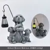 Estatueta de Cachorro Golden Retriever Realista Transfronteiriça Luz Solar para Jardim Caminho de Jardim Decoração de Vila Artesanato Estátua para Casa