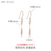 Aretes de Perlas de Plata Esterlina S925 Accesorios Estilo Japonés y Coreano DIY Aretes de Borla Material Gancho para la Oreja Aretes Soporte Vacío