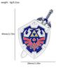 A Lenda de Zelda A Lenda de Zelda broche periférico de jogo emblema de metal interesse na natureza