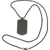 Collar cruzado para hombre acero inoxidable hip-hop militar placa de perro colgante con letras etiqueta tarjeta de identificación fabricantes al por mayor