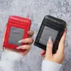 Amazon Explosivo Multicolor Cremallera Tarjetero 12 Ranuras Billetera Antirrobo Estuche Pequeño para Tarjetas para Mujer Tarjetero