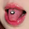 Uña de Lengua de Garra de Gato de 8 Colores Resina Joyería Linda para Piercing de Lengua Acero de Titanio Accesorios de Joyería Yiwu Venta Caliente Transfronteriza Europea y Americana
