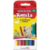 Giz de cera (grosso) 06 Cores Koala