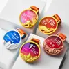 Medallas Creativas de Cristal para Concursos de Jardín de Infancia para Niños, Eventos Deportivos de Maratón y Campeones de Empresa; Medallas Metálicas Hechas a Medida