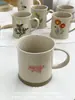 Taza de Cerámica Pintada a Mano Bajo Esmalte Estilo Pastoral Ins Diseño Original Anmu Liangpin