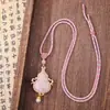 Colar de Brocado Song Ruyi Fechadura Fanghua Estilo Chinês Novo Feito Sob Medida Pingente Broche DIY Hanfu Qipao Presente Cultural e Criativo