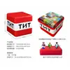 Mi Cubo de Almacenamiento Magnético con Diseño de Bomba TNT, Caja de Almacenamiento para Snacks, Juguetes y Bloques de Construcción, Regalo para Niños