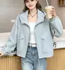 2026 Nueva Moda de Primavera y Otoño para Mujer, Chaqueta Corta con Capucha, Transpirable, Versátil, Moda para Pareja, Ajuste Delgado, Abrigo, Top, Tendencia
