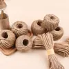 Fabricante Venda Quente Corda de Cânhamo Corda de Juta Artesanal DIY Estrutura de Escalada para Gatos Amarração Bondage Corda de Cânhamo Natural 10m Retrô Atacado