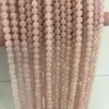 Atacado Lótus Rosa Jade Hetian Contas Redondas Produtos Semi-Acabados, Rosa Carne Jade Hetian Calcedônia Contas Soltas Acessórios para Joias DIY