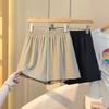 Pantalones cortos de verano para mujer, finos, holgados, adelgazantes, informales, de talla grande, con pierna ancha, falda tipo A a la moda