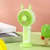 Ventilador de Mano Pequeño de Dibujos Animados Portátil Compacto de Tres Velocidades Carga USB Ventilador de Escritorio Transfronterizo para Amazon