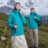 Chaqueta Desmontable a Prueba de Viento e Impermeable Luotuo Salt Mist Green Tres en Uno para Hombres y Mujeres Ropa para Exteriores Senderismo Camping Montañismo