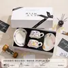 Conjunto de Xícara e Pires de Café Altamente Atraente para Aniversários de Melhores Amigos, Noivados, Casamentos, Presentes Práticos para Recém-Casados, Conjunto de Xícaras para Casais