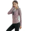 Outono e Inverno Novo Secagem Rápida Slim Fit Esportes Fitness Corrida Elástico Respirável Cardigan com Capuz Roupas de Yoga Jaqueta de Manga Longa para Mulheres
