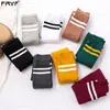 Calcetines hasta la rodilla de otoño e invierno Calcetines largos para mujer Primavera y otoño Estilo universitario japonés coreano Estudiantes Calcetines altos Calcetines de fútbol
