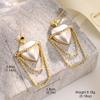 Aretes de Verano de Perla Natural Carta de Amor Camelia Arete Color Libre Sencillo Moda Alta Gama Aretes Ins