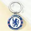Copa Mundial de Fútbol Europeo Club de Fútbol Logo Gema del Tiempo Aleación Llavero Bolso Colgante para Llave de Coche