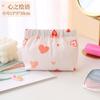 Bolsa para guardar labiales de mujer portátil de cierre automático con resorte estampado bolsa de cosméticos mini monedero para llaves y monedas
