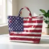 2026 Nuevo Sitio Independiente Transfronterizo Temu Bolso de Mano Impermeable PVC+Lona Portátil de Viaje Bolso de Hombro Bolso Tote